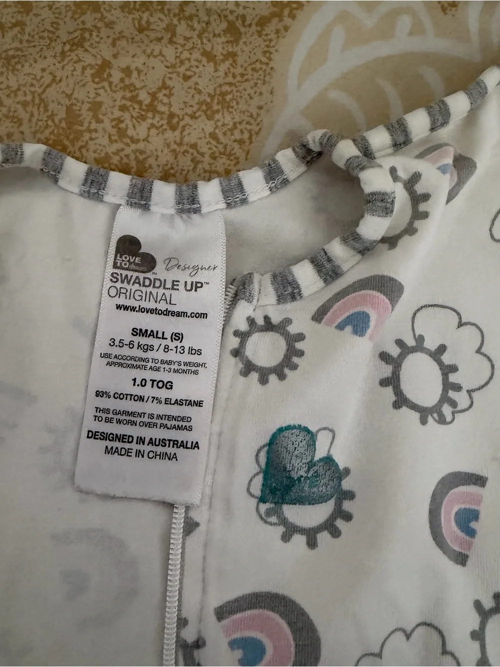 Love to Dream Swaddle Up Cotton Swaddle Size Small 1-3M